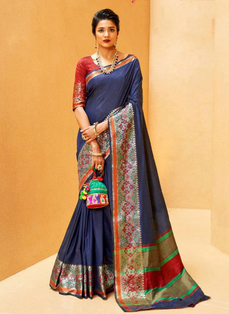 Kundan Lichi Silk Festival Wear Fancy sarees Collection 106001-106008